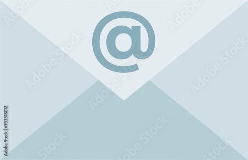 An envelope with an email sign, symbolizing electronic communication.