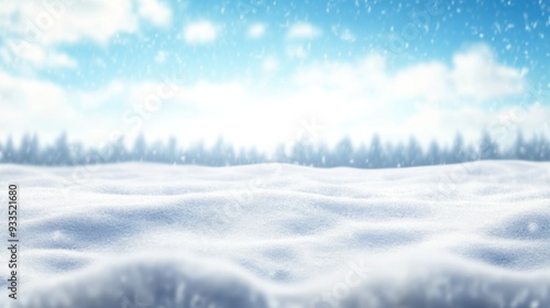 Wallpaper Mural Snowy Landscape Torontodigital.ca