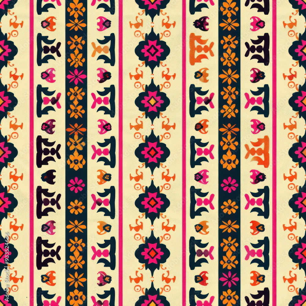 Textile repeat pattern of tribal seamless pattern silk texture Textile repeat pattern of tribal seamless pattern silk texture