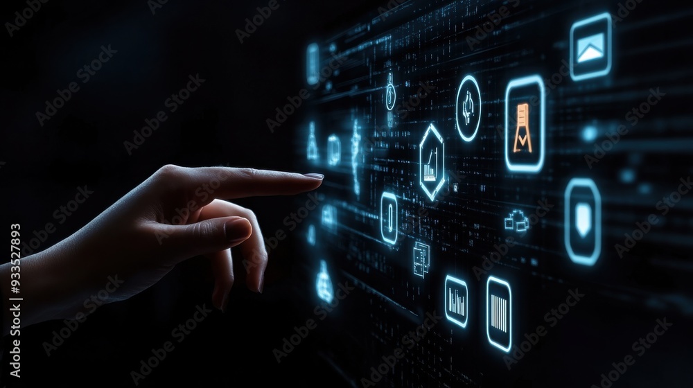 Futuristic Interface Interaction Futuristic Interface Interaction