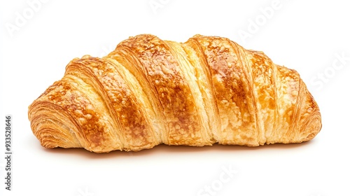 A delicious, flaky croissant perfect for breakfast or as a delightful snack. The golden crust and soft interior invite you to indulge.