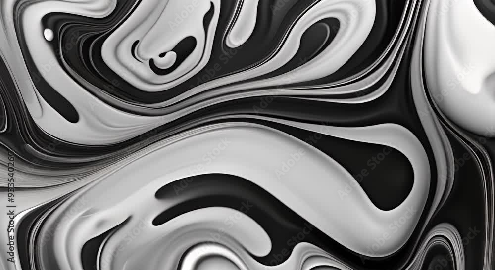 Abstract Liquid black and white texture Organic background for visual effects and motion graphics Fluid art painting video Liquid organic texture 3D rendering seamless looping animation 4k animation Abstract Liquid black and white texture Organic background for visual effects and motion graphics Fluid art painting video Liquid organic texture 3D rendering seamless looping animation 4k animation