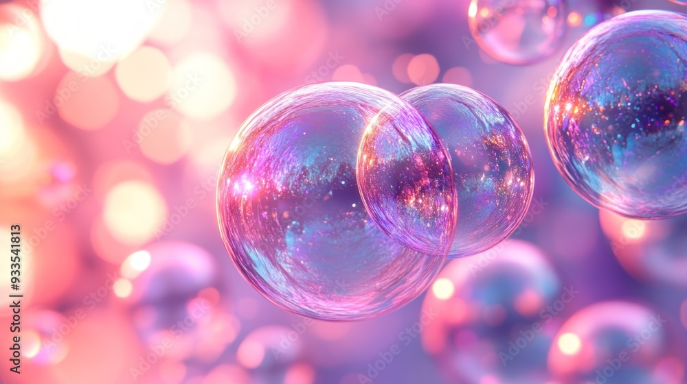 Shimmering Spheres in a Dreamy Haze Shimmering Spheres in a Dreamy Haze