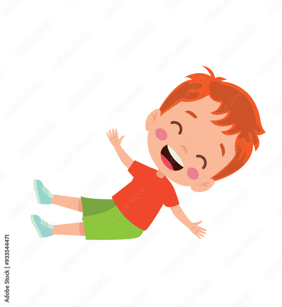 vector illustration of students in different postures vector illustration of students in different postures