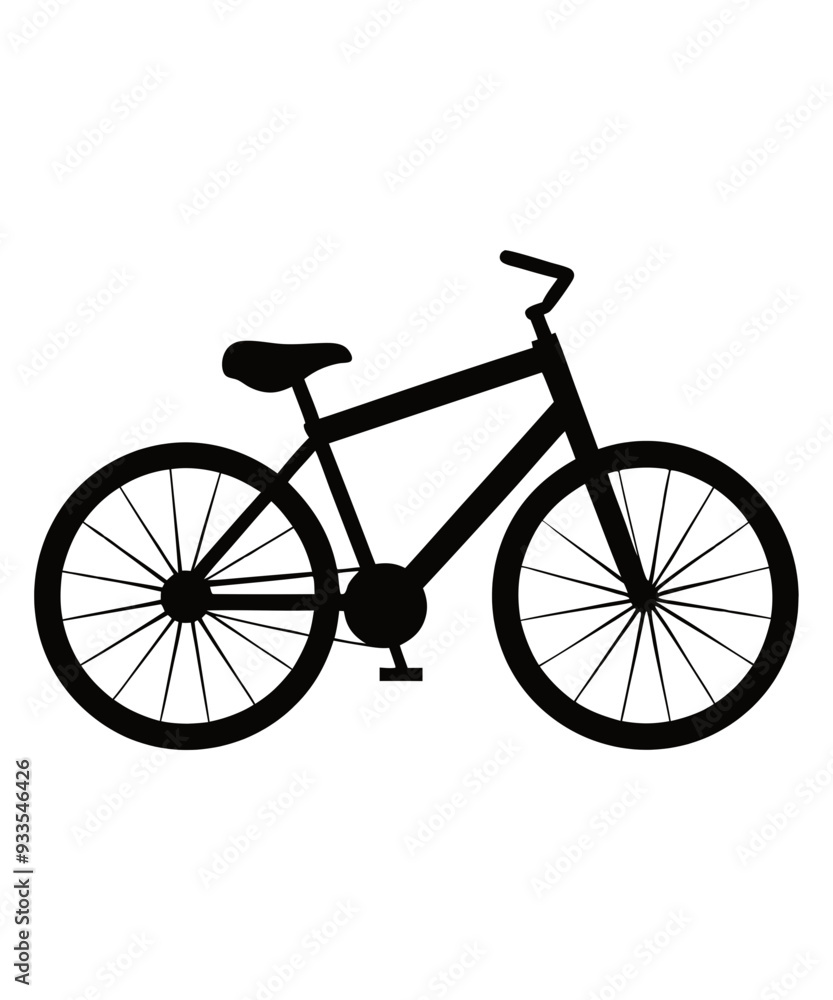 bicycle silhouette vector illustration bicycle silhouette vector illustration