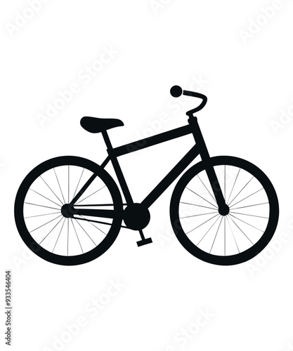 bicycle silhouette vector illustration