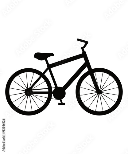 bicycle silhouette vector illustration