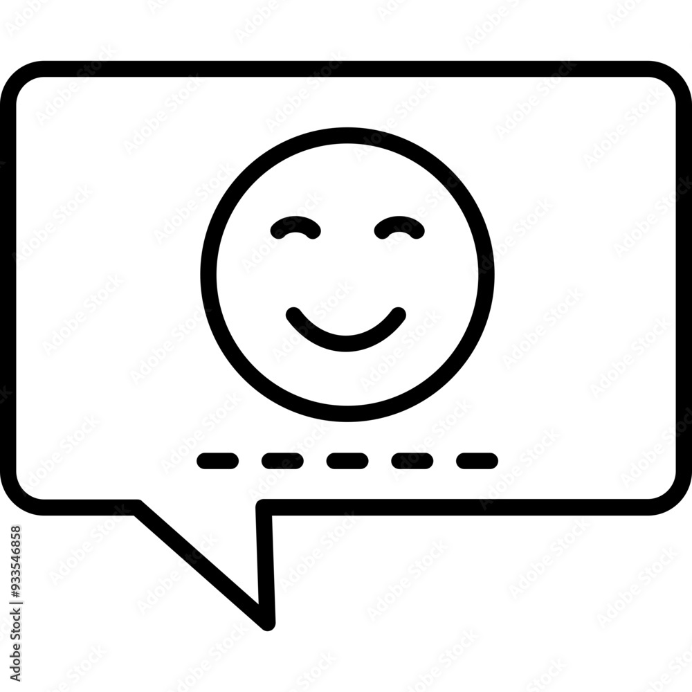 Fototapeta premium Positive Communication Icon