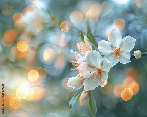 SOFT BOKEH , flower beground,generative ai