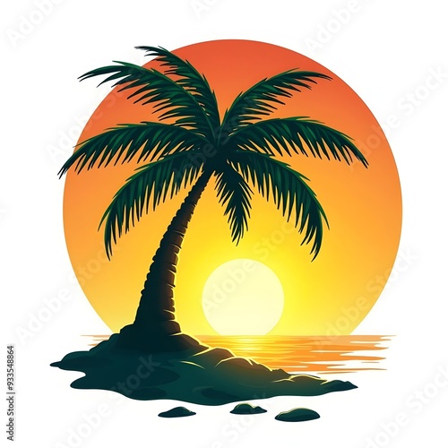 TROPICAL LOGO ILLUSTRATION