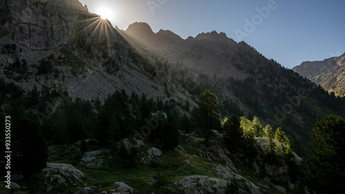 Fotografi Paysage de montagne dans le secteur du Boréon dans le Parc National du Mercantou