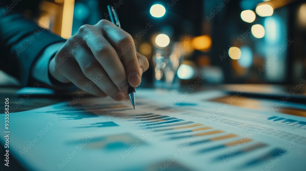 Analyzing Financial Data in a Well-Lit Office Analyzing Financial Data in a Well-Lit Office