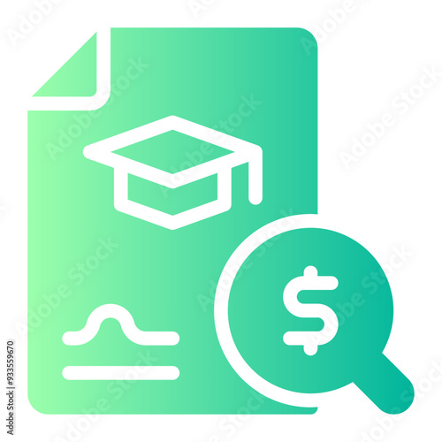 scholarship gradient icon