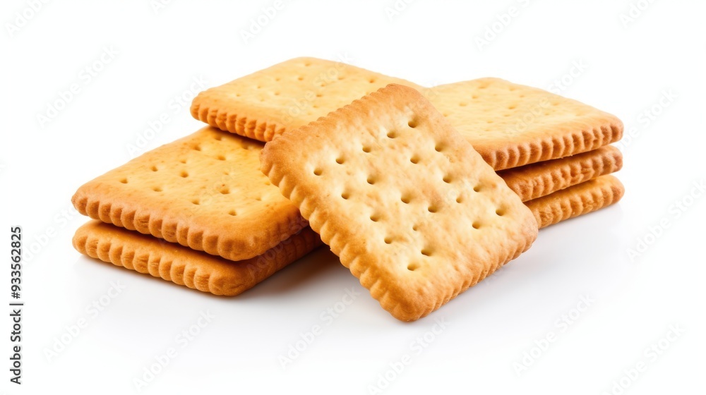 biscuits or crackers isolated on a white backgrounda money bag , stackedwith gold coins, isolated on a white background,generative ai biscuits or crackers isolated on a white backgrounda money bag , stackedwith gold coins, isolated on a white background,generative ai