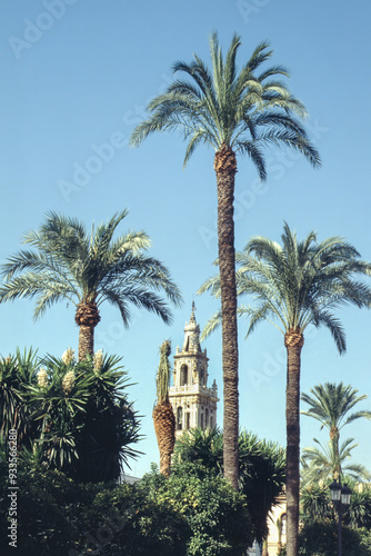 Baroque tower in Ecija, Andalucia, Spain