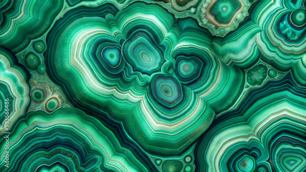 Malachite Texture with Copy Space, Elegant and Natural Stone Design Malachite Texture with Copy Space, Elegant and Natural Stone Design