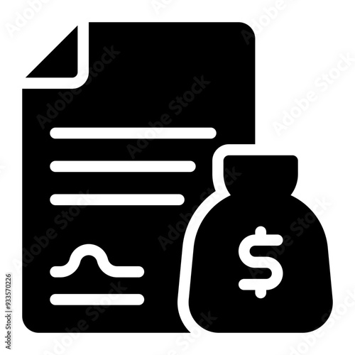 funding glyph icon