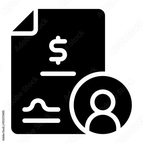 sponsorship glyph icon