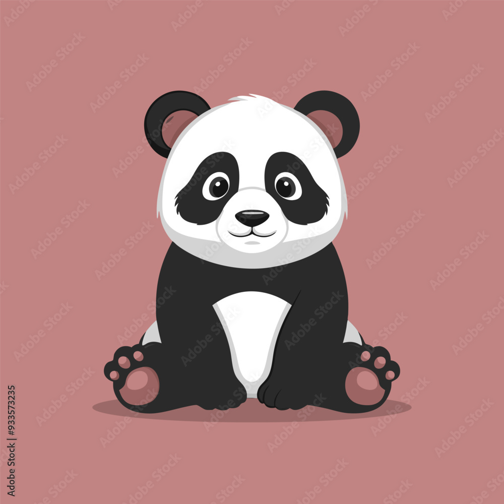 Naklejka premium Panda vector illustration design