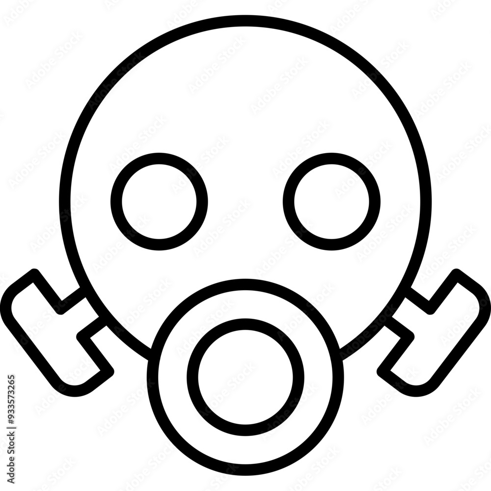 Gas Mask Icon Gas Mask Icon