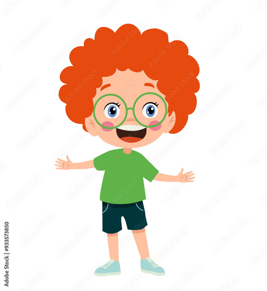 vector illustration of students in different postures vector illustration of students in different postures