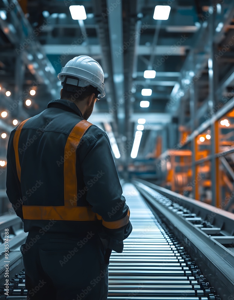 Worker in a factory Worker in a factory