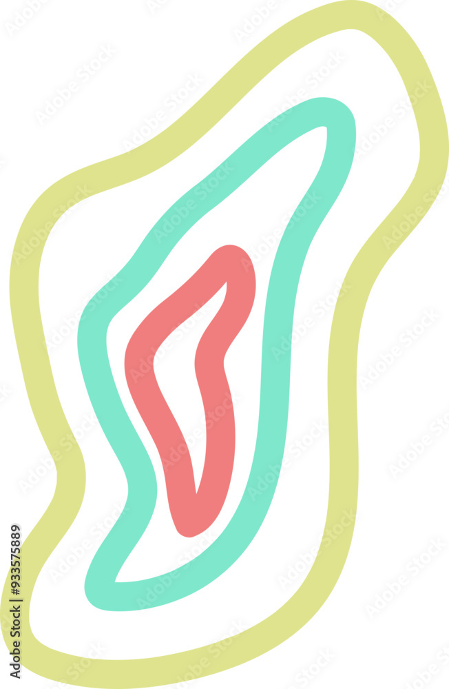 Abstract Scribble Shape Icon Abstract Scribble Shape Icon