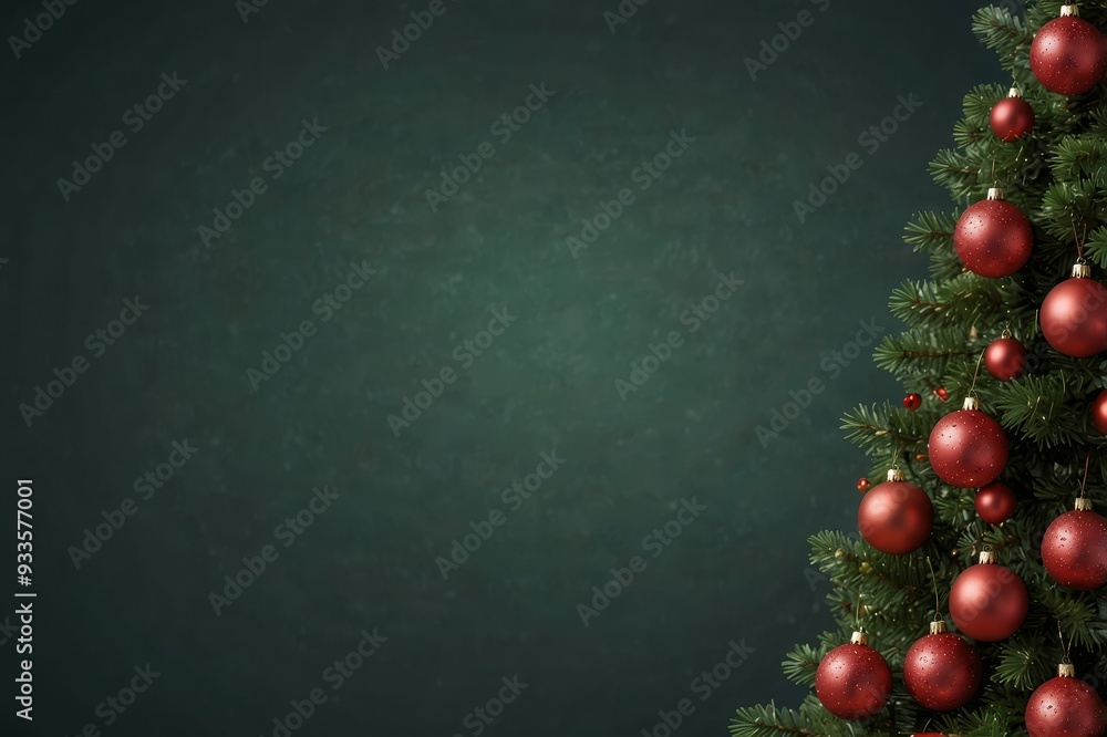 Christmas Tree Background with Copy Space Christmas Tree Background with Copy Space