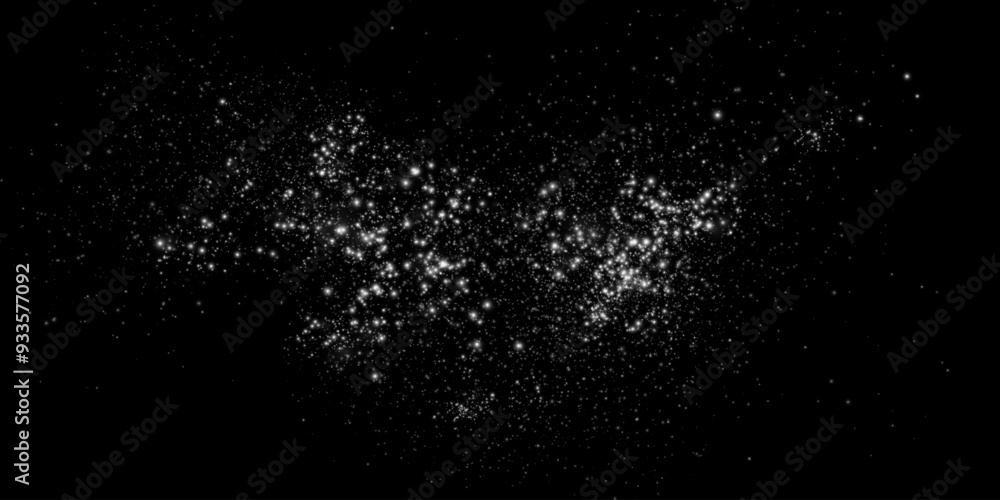 Sparks of dust and stars shine with special light. Vector sparks on transparent dark background. Christmas light effect. Sparkling particles of magic dust. Sparks of dust and stars shine with special light. Vector sparks on transparent dark background. Christmas light effect. Sparkling particles of magic dust.