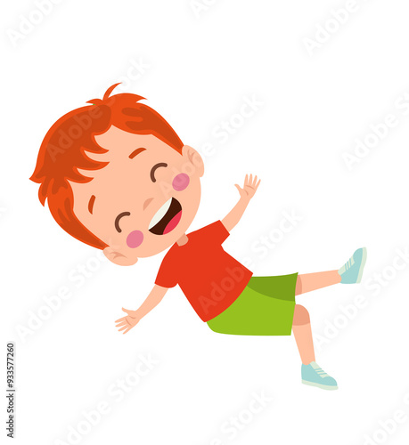 vector illustration of students in different postures