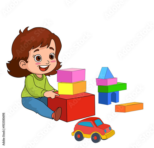 vector illustration of students in different postures