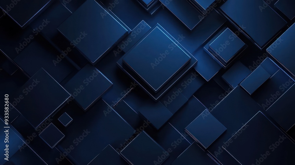 Abstract Blue Geometric Shapes Abstract Blue Geometric Shapes