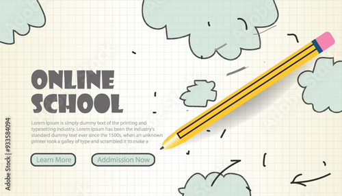 Online School. Digital internet tutorials and courses, online