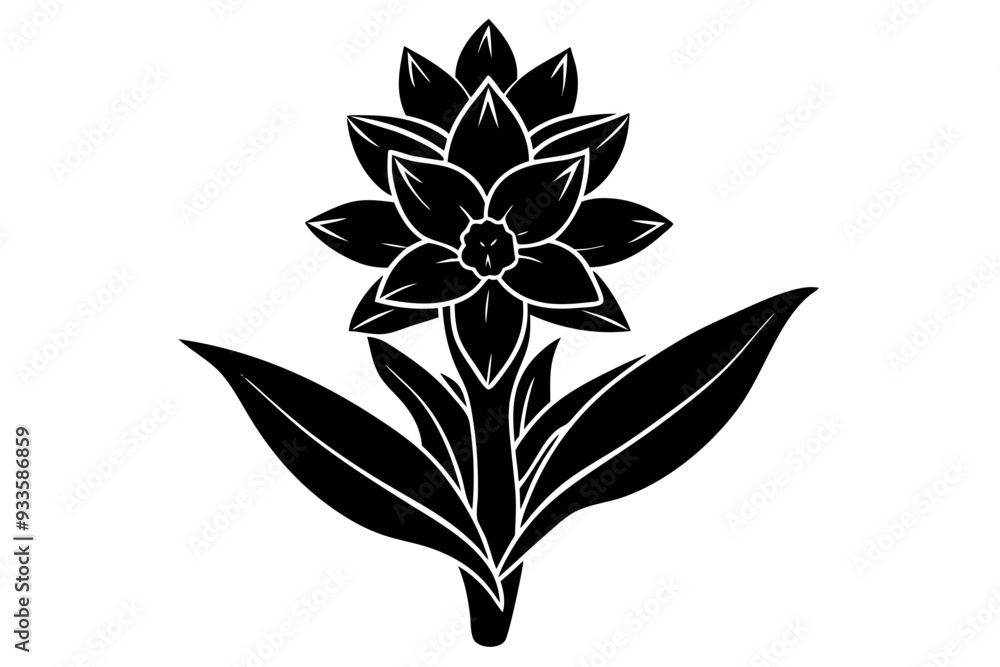 Creative Flower SillouetteVector Art Illustration Creative Flower SillouetteVector Art Illustration
