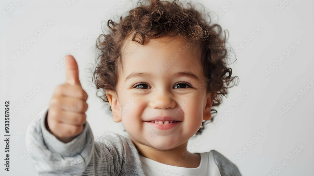 Charming Baby with a Thumbs Up: Pure Joy in Every Smile Charming Baby with a Thumbs Up: Pure Joy in Every Smile