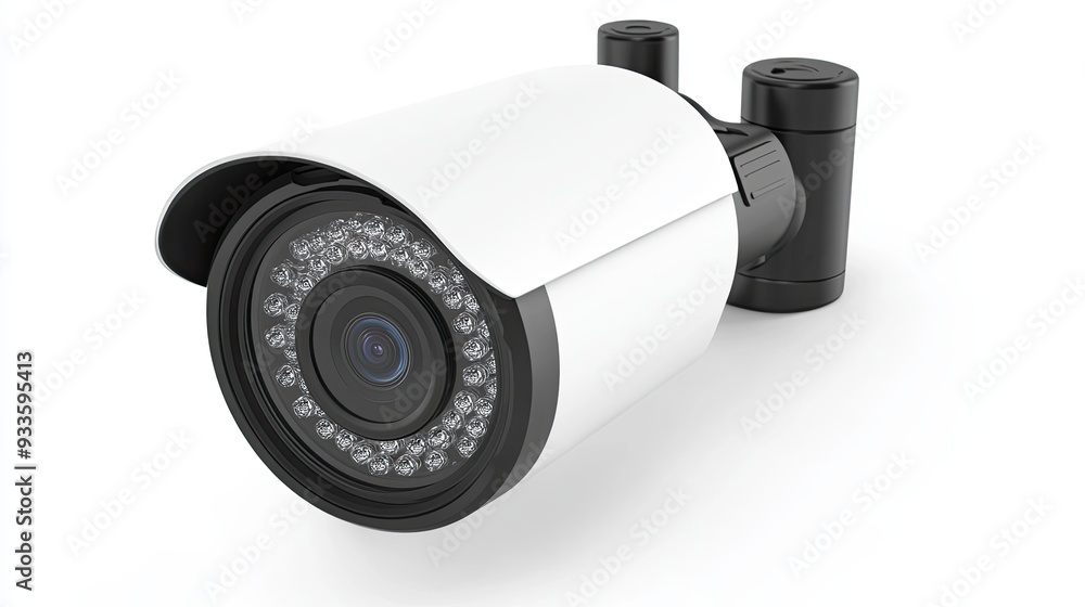 Security device isolated on white setting Security device isolated on white setting