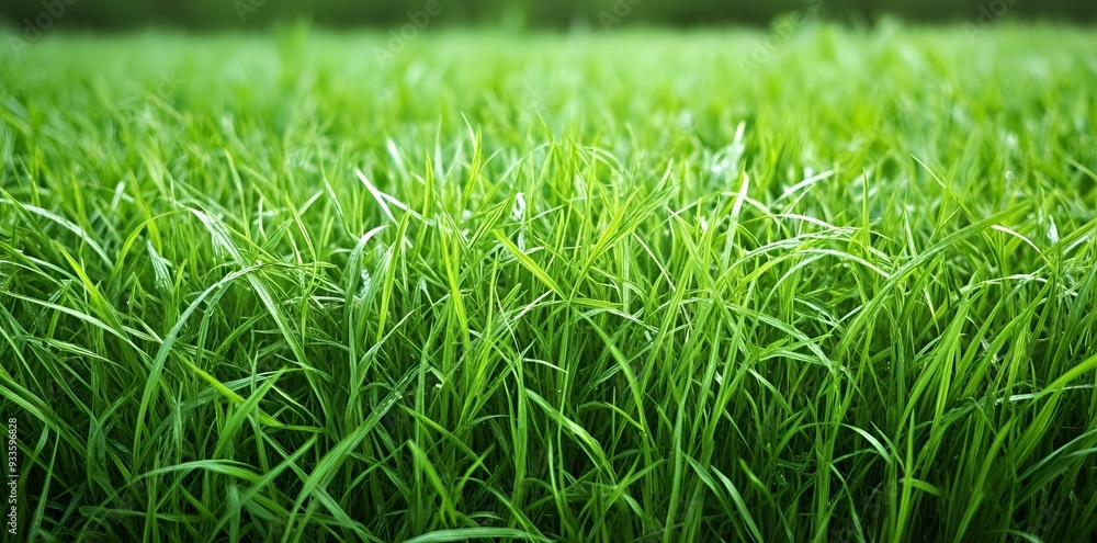 Obraz premium Vibrant Green Grass Blades
