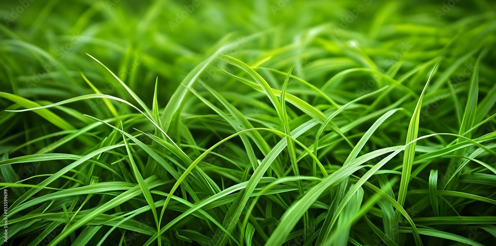 Vibrant Green Grass Blades Vibrant Green Grass Blades