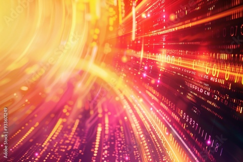 Wallpaper Mural Abstract background focusing on future data analytics, emphasizing technology and innovation. Torontodigital.ca