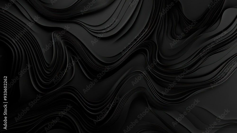 Abstract Black Wave Pattern Abstract Black Wave Pattern