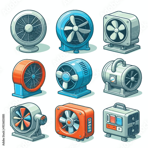 Ventilator vector illustration