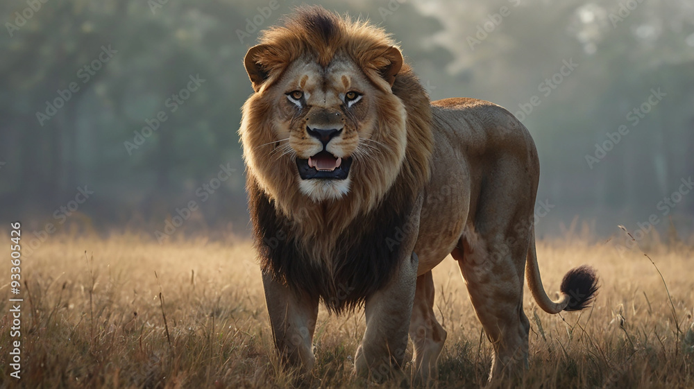 King of jungle roaring LION King of jungle roaring LION