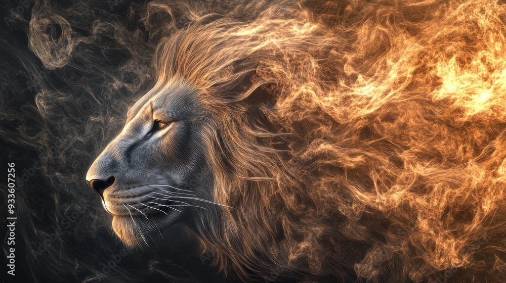 Lion's Mane in Flames Lion's Mane in Flames