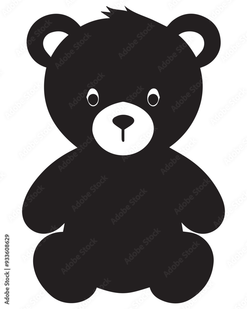 Obraz premium Teddy Bear Silhouette