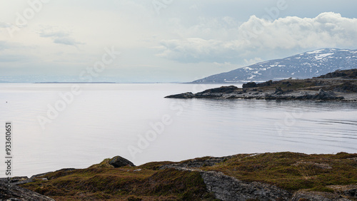 Wallpaper Mural nordic landscape along the road from Alta to the Island of Mageroya, Norway Torontodigital.ca