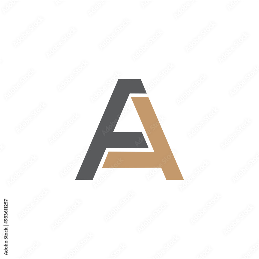 FA Abstract Letter Monogram Logo FA Abstract Letter Monogram Logo