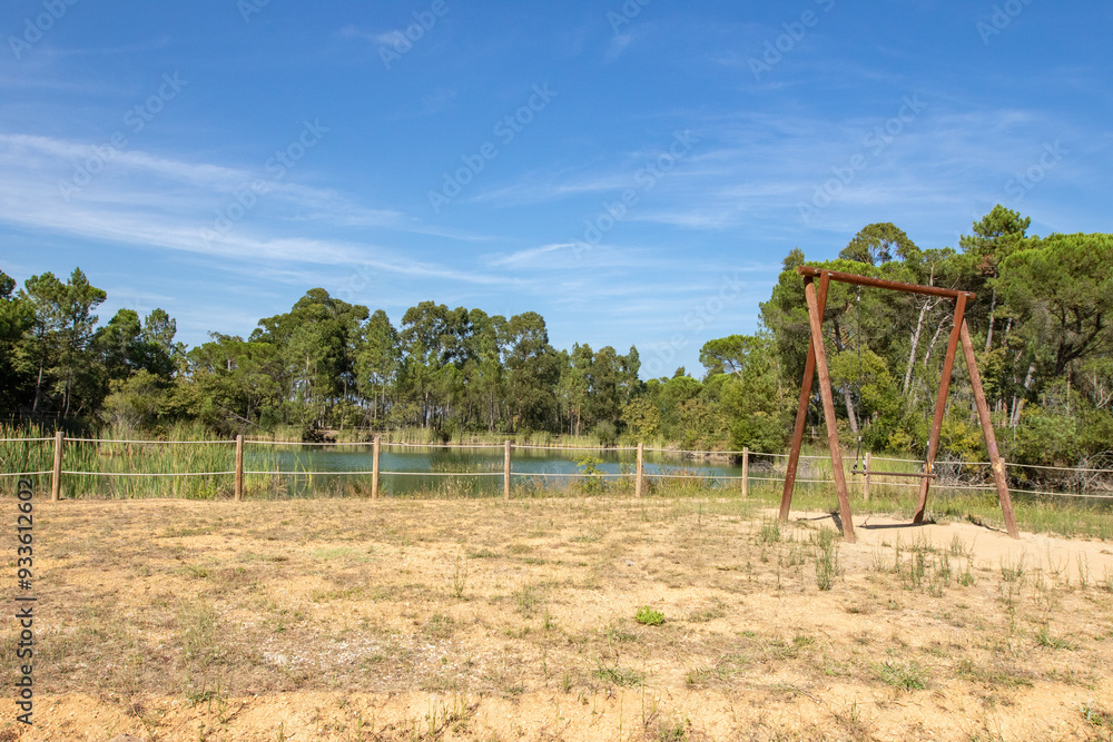 Parque dos Pinheiros Mansos, Cidade de Oliveira do Bairros, Aveiro, Portugal. Parque dos Pinheiros Mansos, Cidade de Oliveira do Bairros, Aveiro, Portugal.