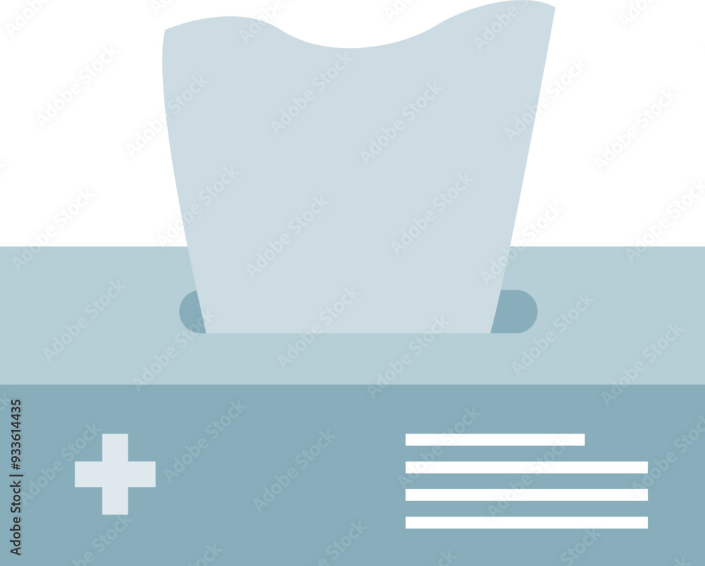 Illustration of a pack of disinfectant wipes with a cross symbol, indicating hygiene and cleanliness. Illustration of a pack of disinfectant wipes with a cross symbol, indicating hygiene and cleanliness.