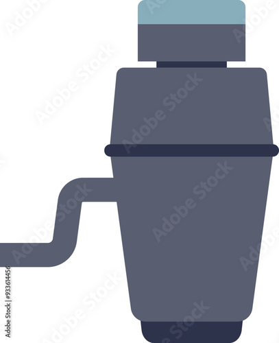 Vector of a garbage disposal unit, symbolizing waste management and kitchen cleanliness.