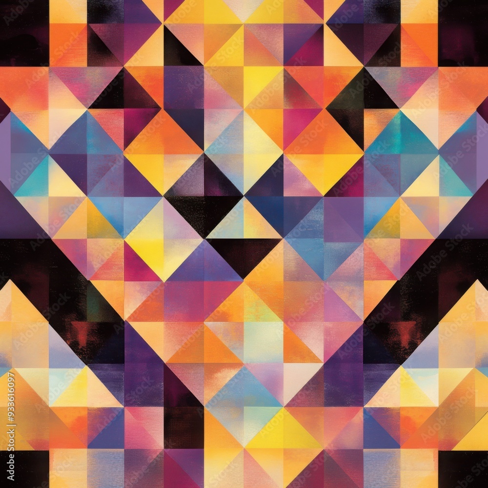 A bold and vibrant abstract geometric pattern, designed with sharp, clean lines and a striking color palette. A bold and vibrant abstract geometric pattern, designed with sharp, clean lines and a striking color palette.